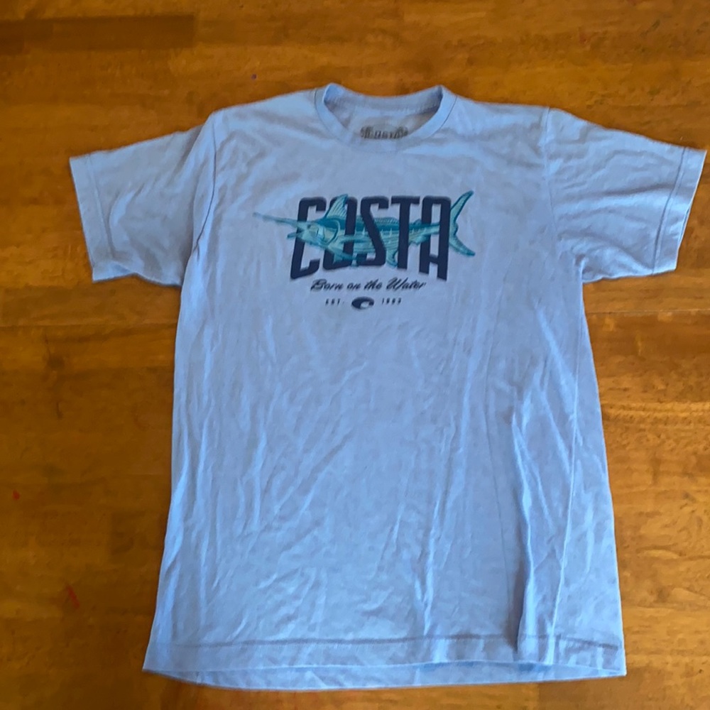 Light blue fish shirt